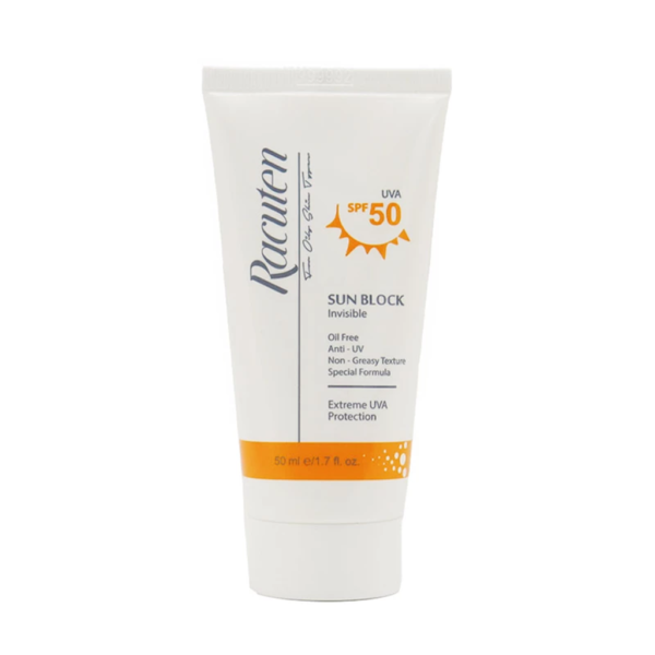 کرم ضد آفتاب راکوتن فاقد چربی بدون رنگ SPF50